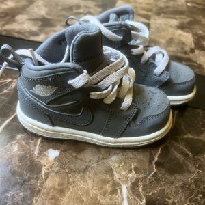 Kids Gray Nike Sneakers